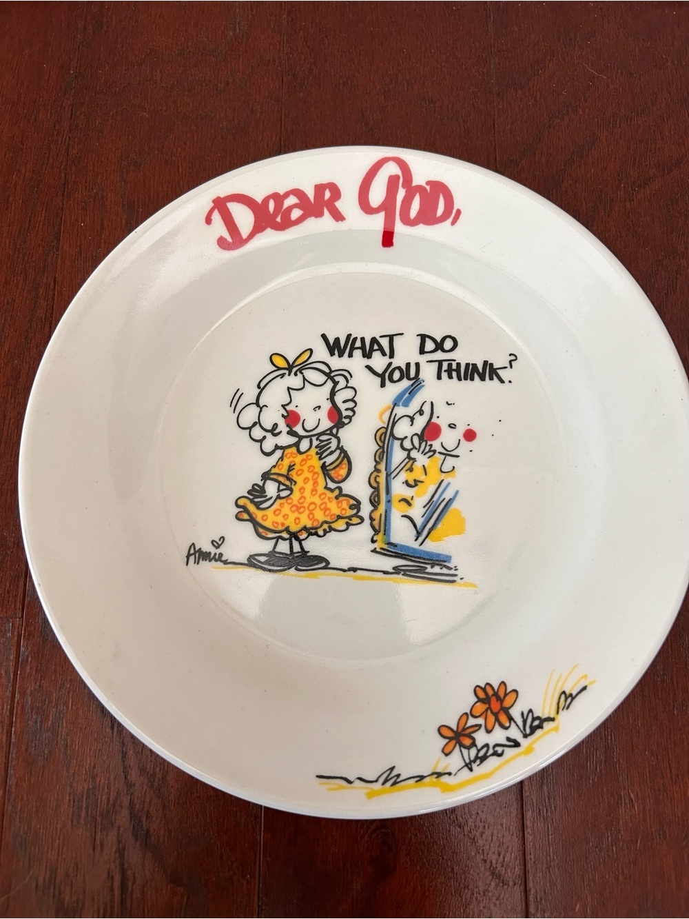 Vintage Royal Norfolk "Dear God!" “What do you think” Collectors Plate new